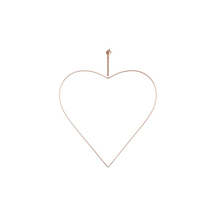 CUORE METALLO 56CM ORO